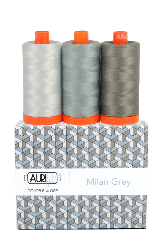 Aurifil | Milan Grey Colour Builder 3pc