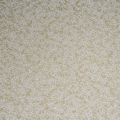 Muslin Prints | White on Teastain Leaves