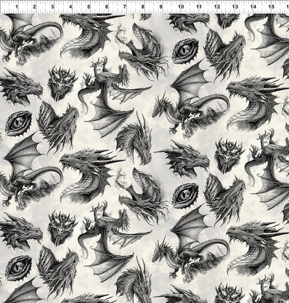 Dragons Emerald Reign Fat Quarter Stack | 7 FQ