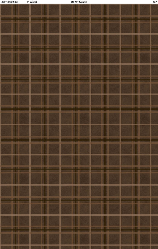 Oh My Gourd | Plaid Brown