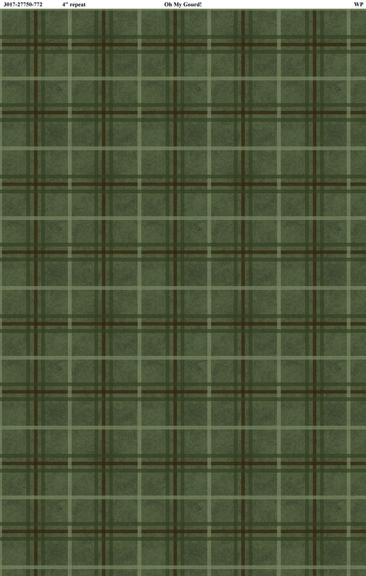 Oh My Gourd | Plaid Green