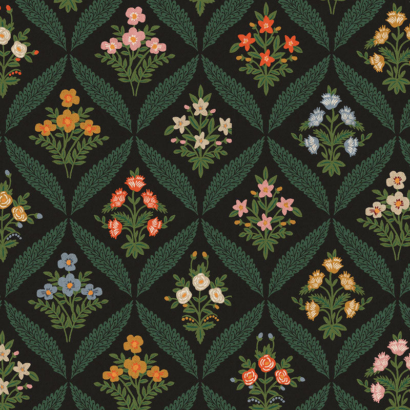 Dahlia | Estee Garden Canvas in Black Multi