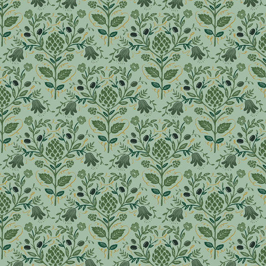 Dahlia | Artichoke in Sage Metallic