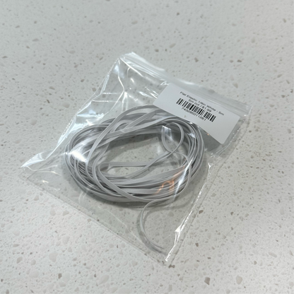 Flat Elastic 1/8in White - 5m