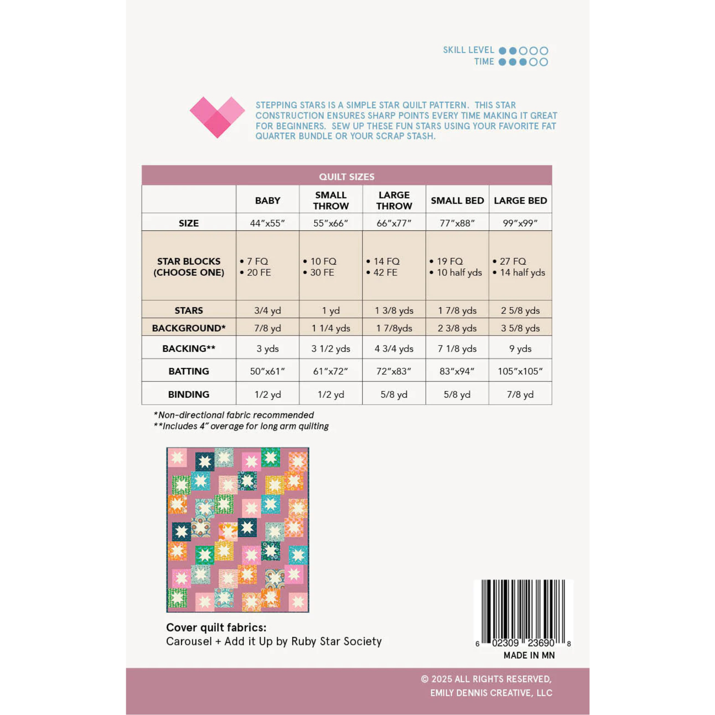 Quilty Love | Stepping Stars