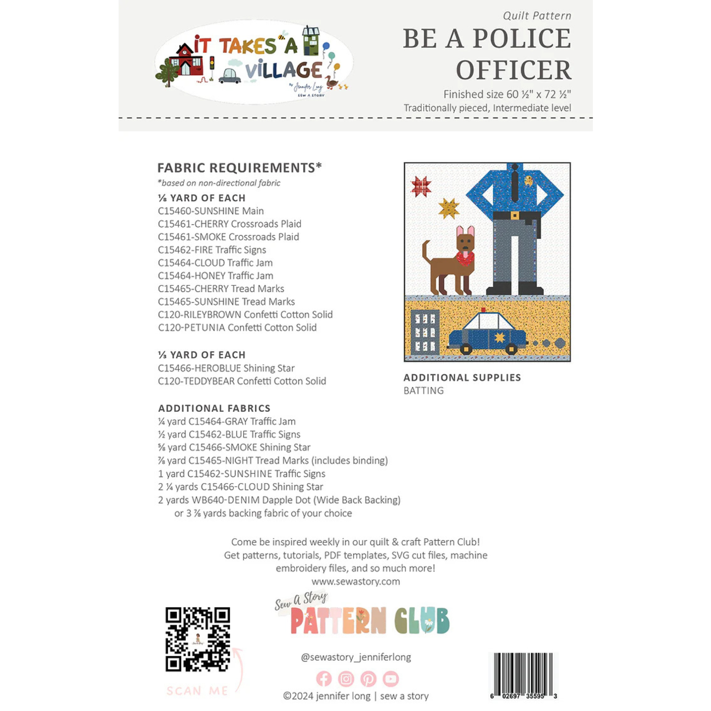 Sew a Story | Be a Police Officer