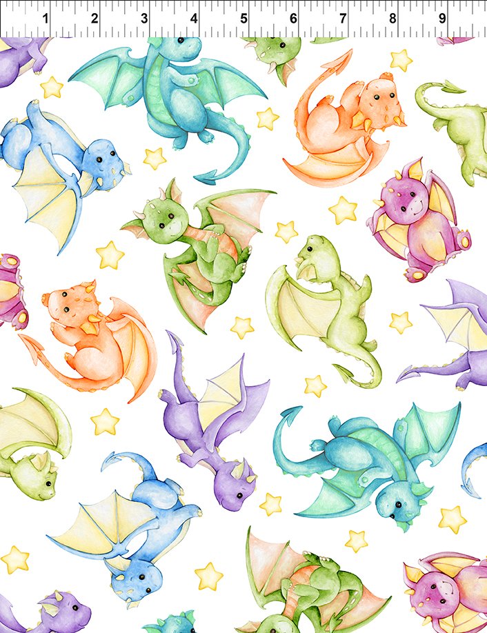 Dragon Friends Fat Quarter Stack | 6 FQ