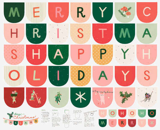 Tiny Christmas | Garland Panel