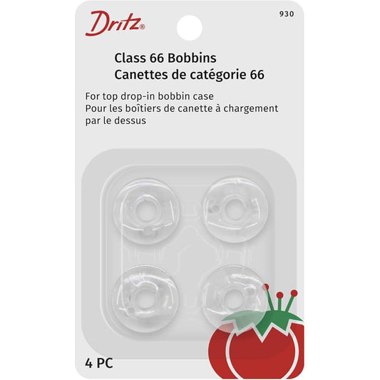 Dritz Bobbins Plastic Class 66 4ct