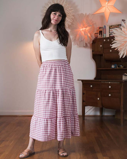 Class | Patchwork Songbird Skirt by Sew Liberated