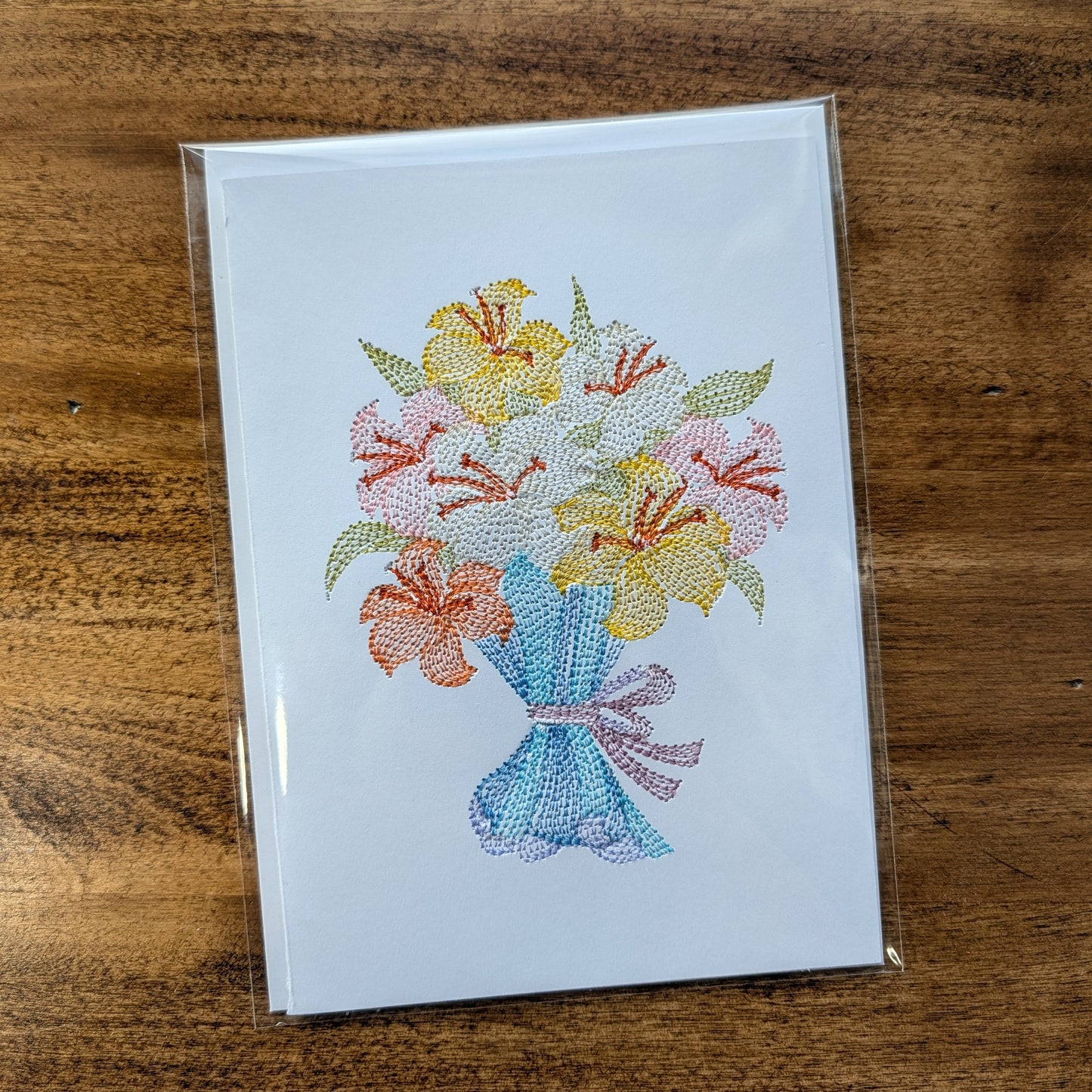 Embroidered Greeting Card
