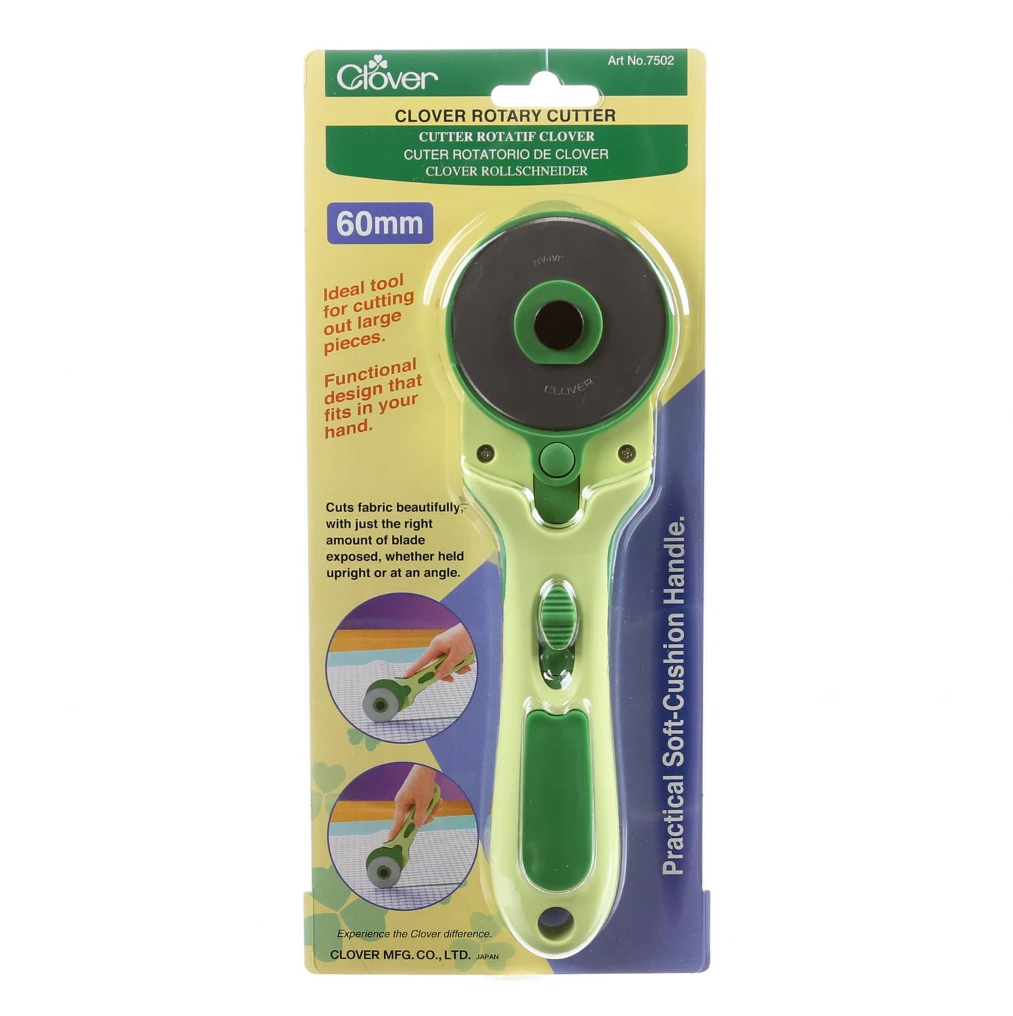 Soft Grip Rotary Cutter | Green 60mm