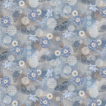 Floral Mementos | Blue Taupe