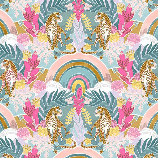 Dreamscape | Leopard Daydream in Teal Multi