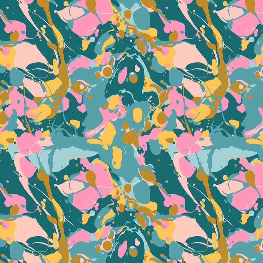 Dreamscape | Marble Splash in Teal