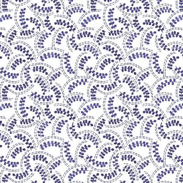 Porcelain and Sea Glass Fat Quarter Stack | 11 FQ