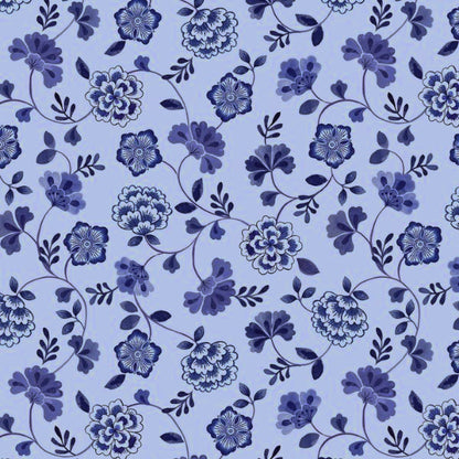 Porcelain and Sea Glass Fat Quarter Stack | 11 FQ