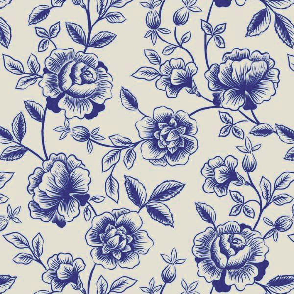 Porcelain and Sea Glass Fat Quarter Stack | 11 FQ