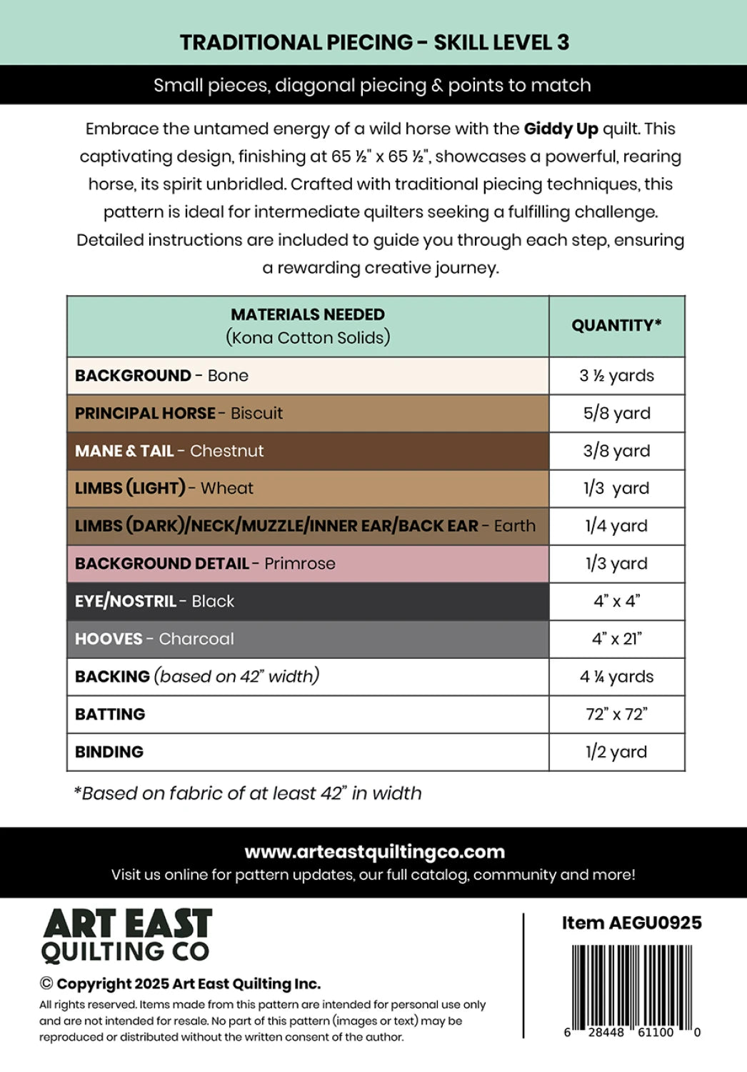 Art East Quilting Co. | Giddy Up!