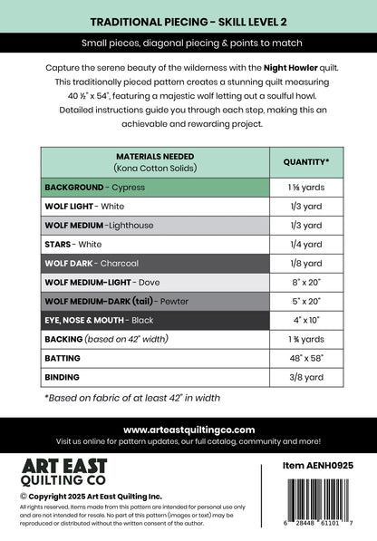 Art East Quilting Co. | Night Howler