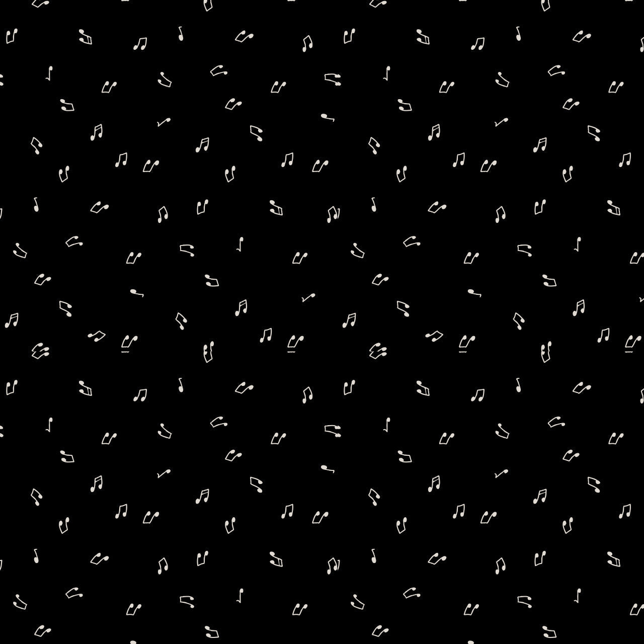 Bird Song | Music Notes Black