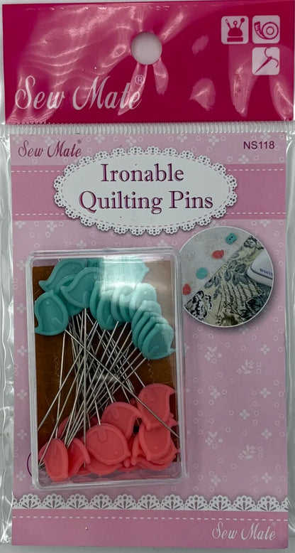 Heat Resistant (Ironable) Quilting Pins | 48mm, 30pc.