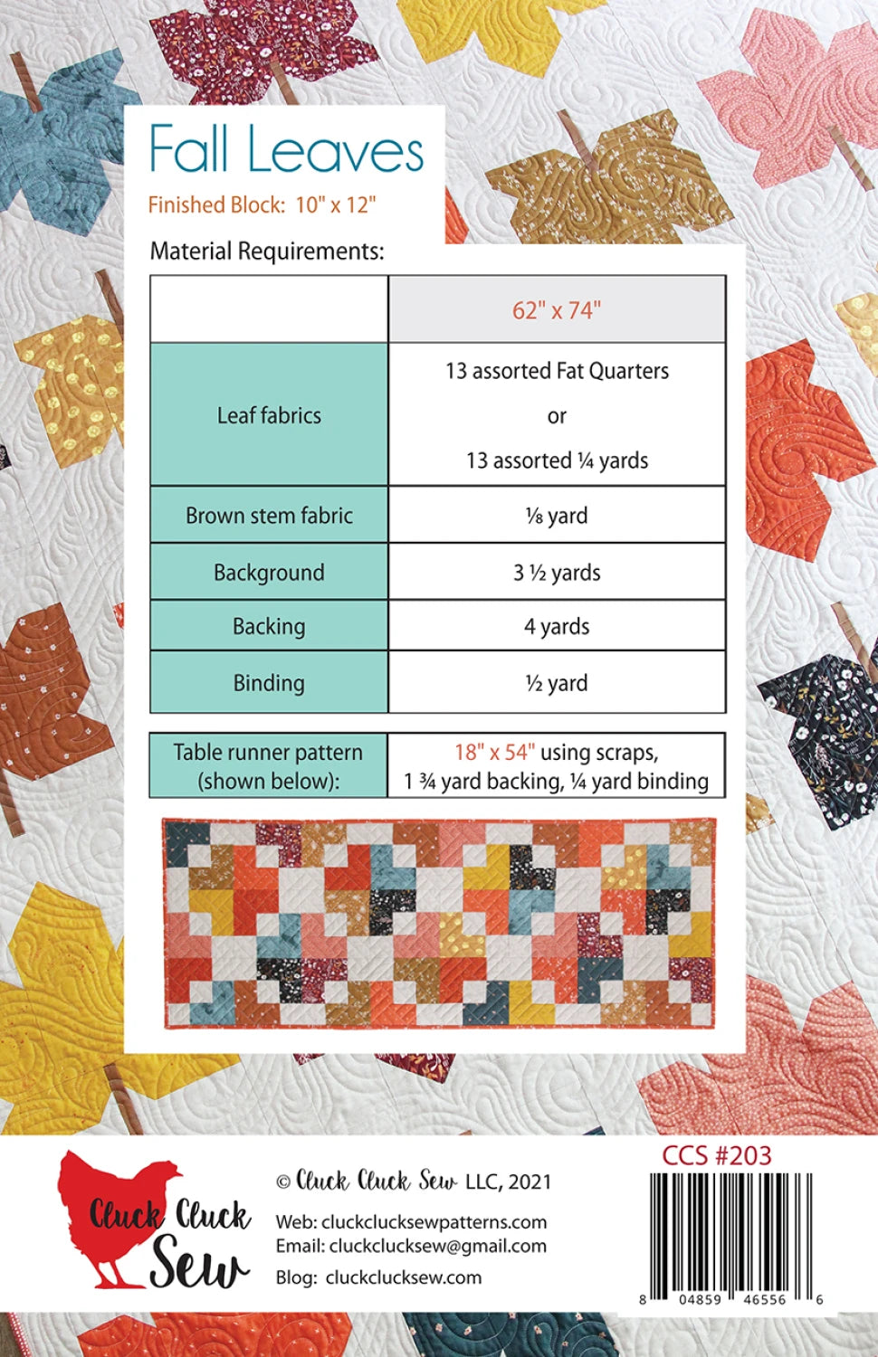 Cluck Cluck Sew | Fall Leaves