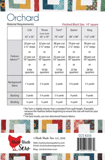 Cluck Cluck Sew | Orchard