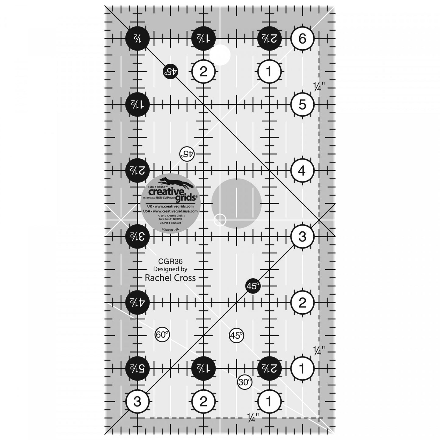 Creative Grids | 3.5in x 6.5in Ruler