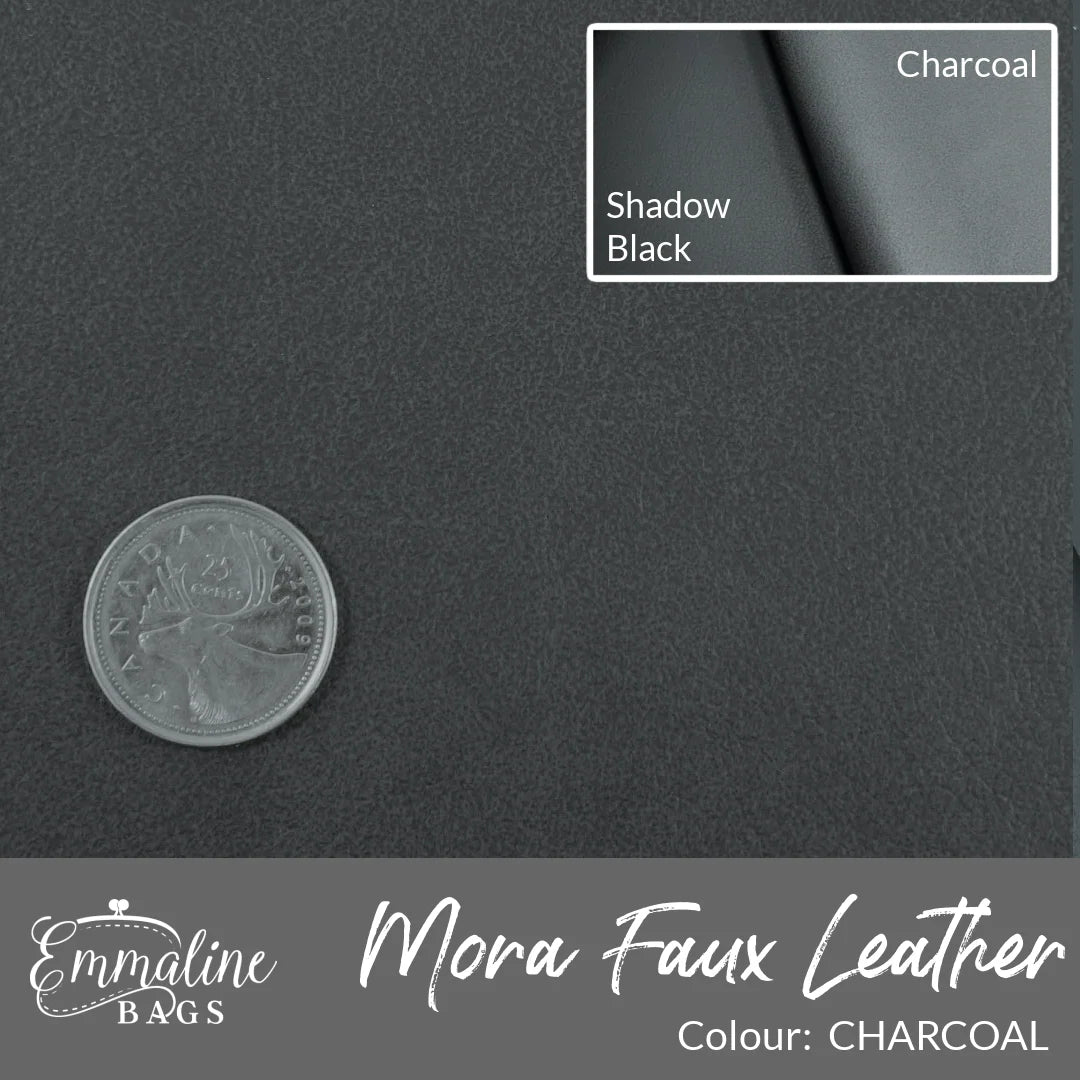 Mora Faux Leather | Charcoal