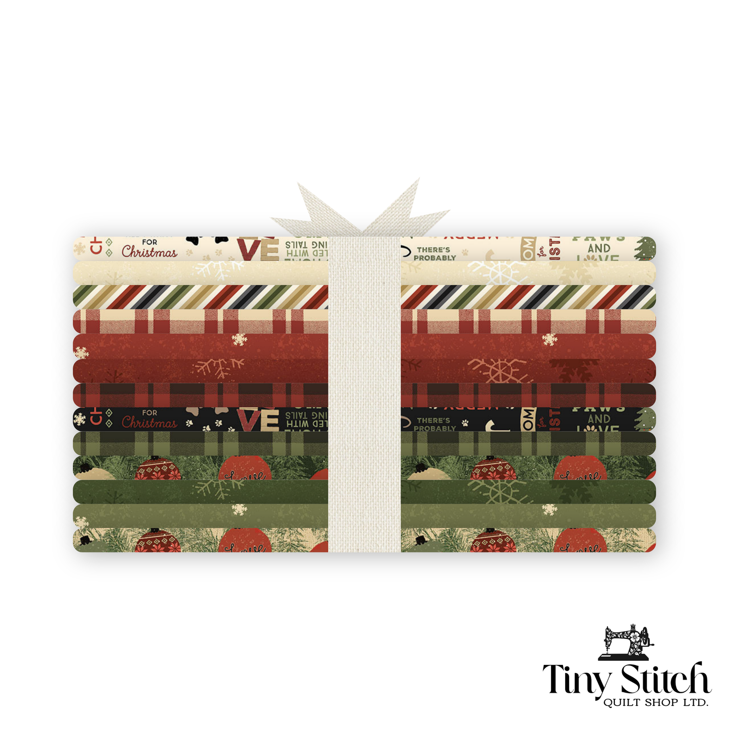 Christmas Tails Fat Quarter Stack | 13 FQ
