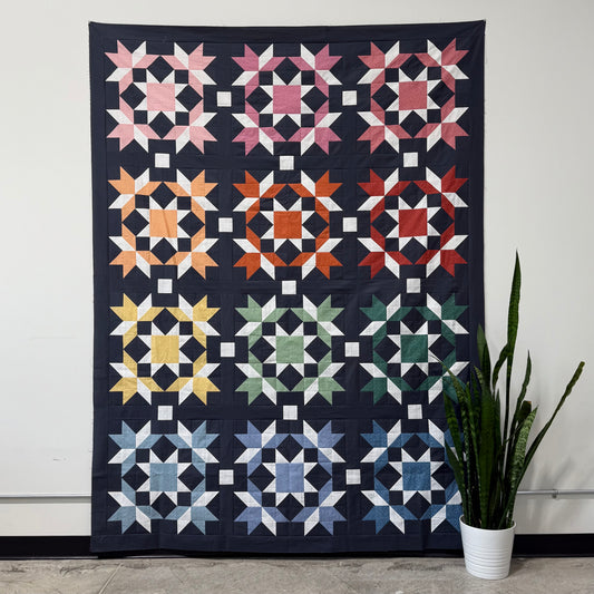 Starry Crown Quilt | Sit-and-Sew Quilt Kit PRE-CUT