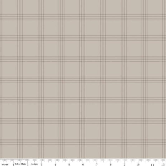 Till the Cows Come Home Flannel | Plaid Taupe