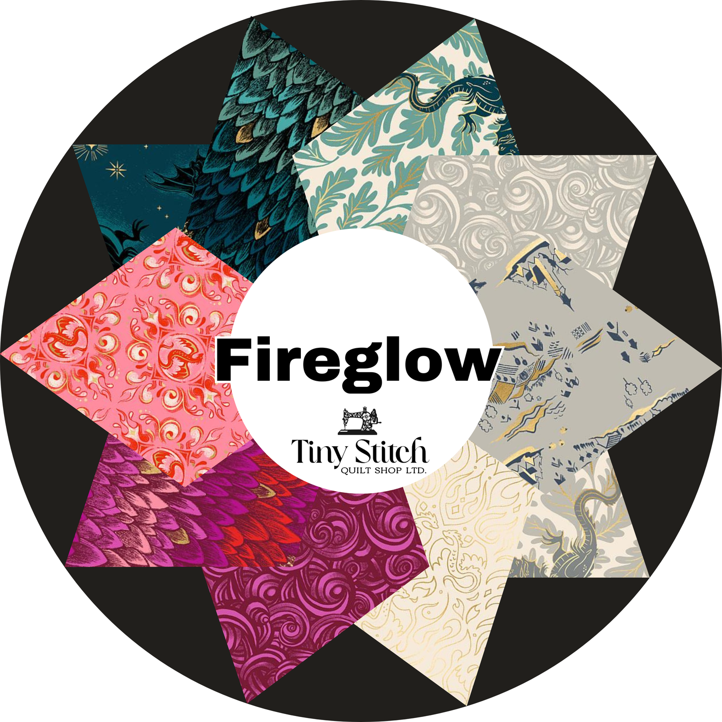 Fire Glow Fat Quarter Stack | 10 FQ