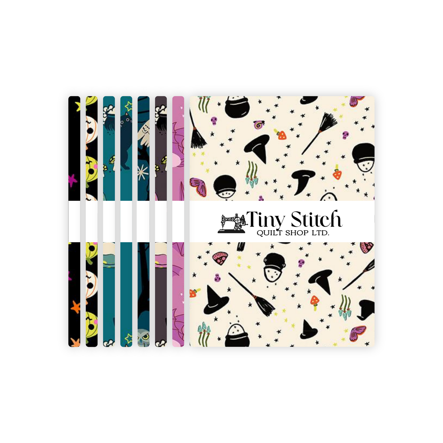 Fat Quarters of Freaky Familiars by Ruby Star Society sold by Tiny Stitch Quilt Shop in Warman, Saskatchewan