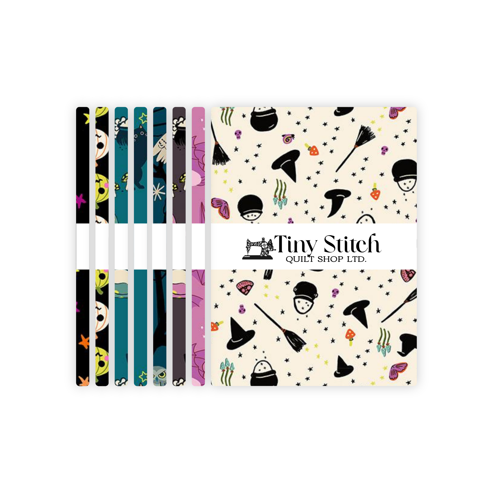 Fat Quarters of Freaky Familiars by Ruby Star Society sold by Tiny Stitch Quilt Shop in Warman, Saskatchewan