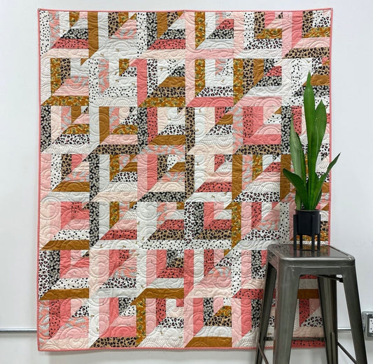 Handmade Quilt - Lucky Log Cabin