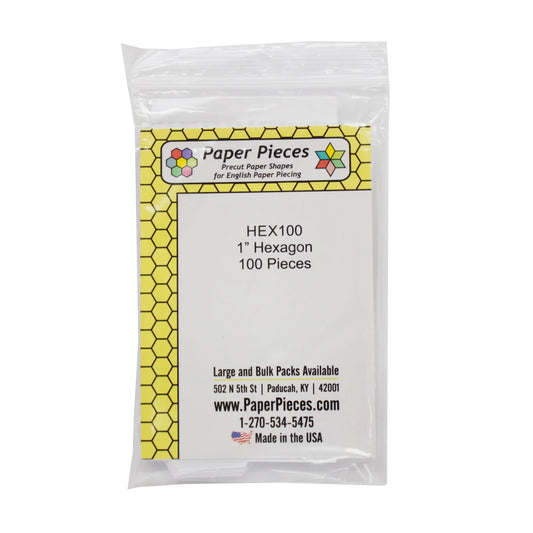 Paper Pieces Hexagon | Size 1" - 100ct.