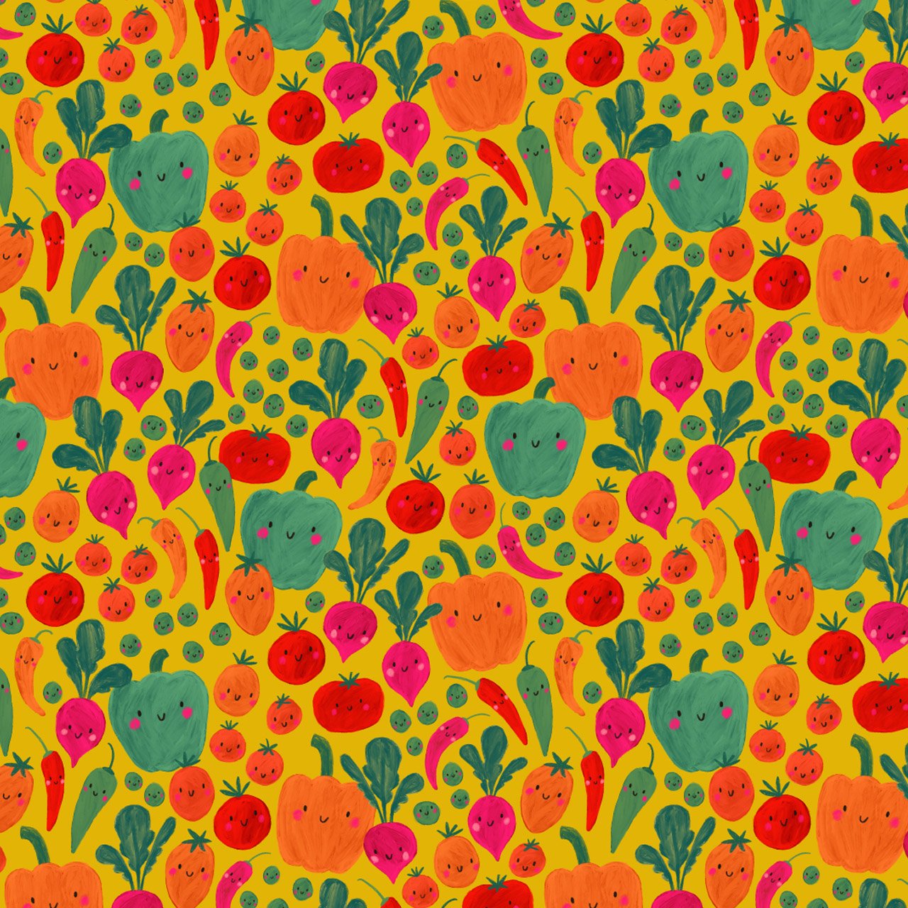 Happy Vegetables | Yellow