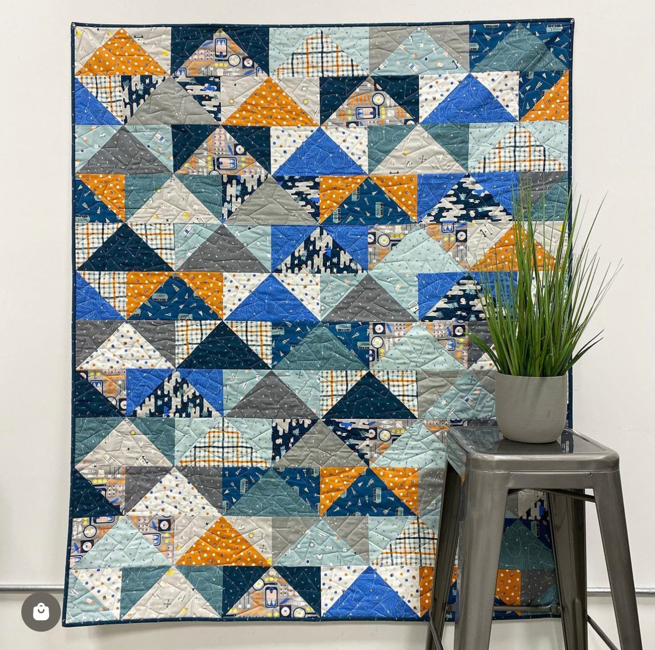 Handmade Quilt - Patchwork Flying Geese