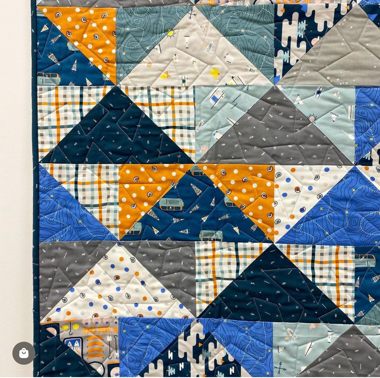 Handmade Quilt - Patchwork Flying Geese