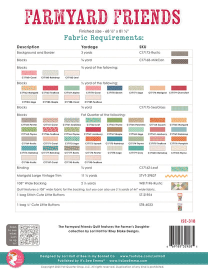 Lori Holt | Farmyard Friends