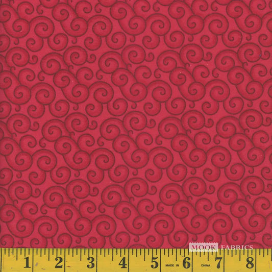 108" Flannel | Swirl Red