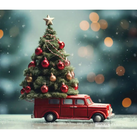 Christmas Toy Truck in Red | Panel
