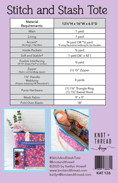 Knot and Thread | Stitch and Stash Tote