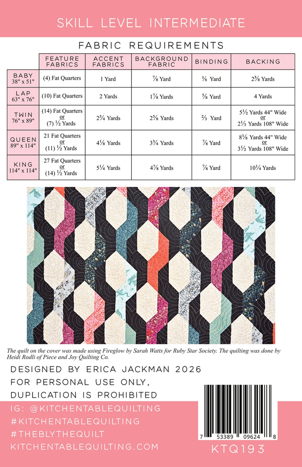 Kitchen Table Quilting | The Blythe Quilt