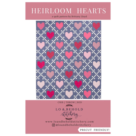 Lo & Behold Stitchery - Heirloom Hearts