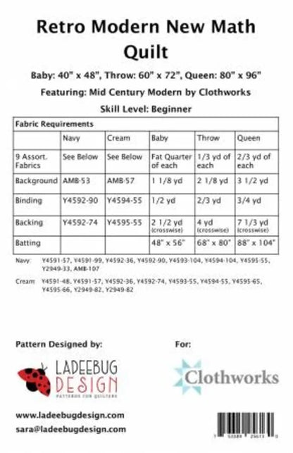 Retro Modern New Math | Quilt Kit