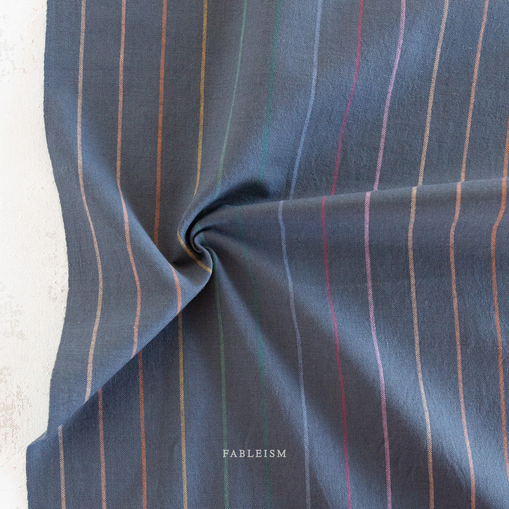 Lucky Loom | Skinny Stripe in Dark Rainbow *Reversible