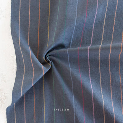 Lucky Loom | Skinny Stripe in Dark Rainbow *Reversible